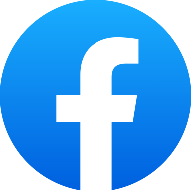Facebook Blauer Kreis mit dem weißen "f" für Facebook.